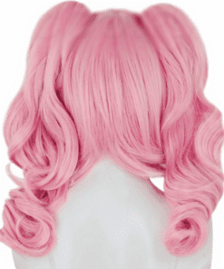 Pink Pigtail Wig 4