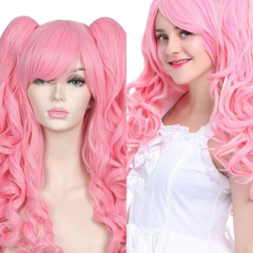 Pink Pigtail Wig1