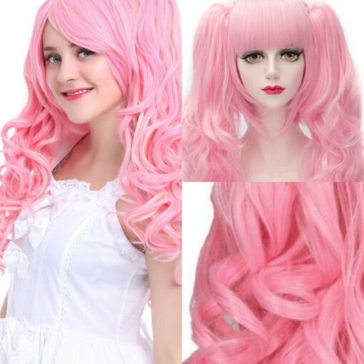 Pink Pigtail Wig2