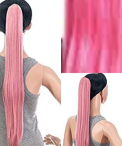 Pink Ponytail Wig3