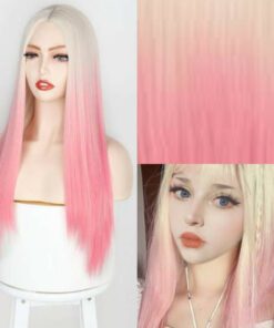 Pink and White Wig2
