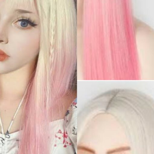 Pink and White Wig3