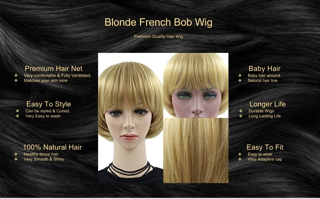 Blonde French Bob Wig