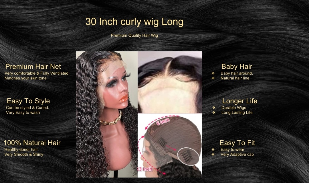 30 Inch curly wig Long