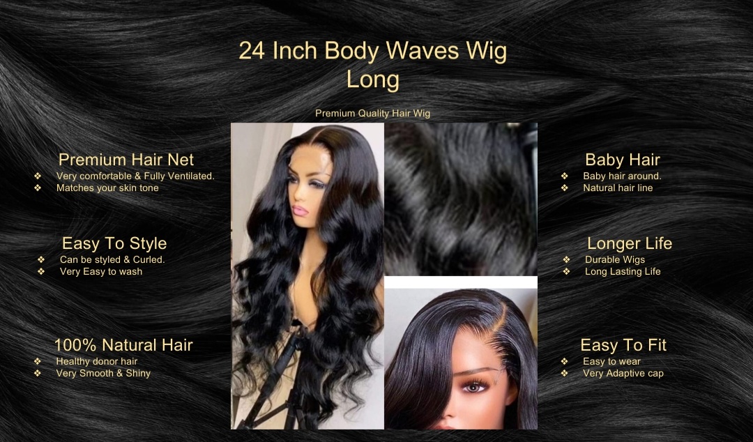 24 Inch Body Waves Wig Long