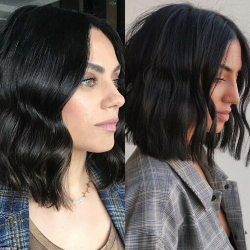 Wavy black bob1