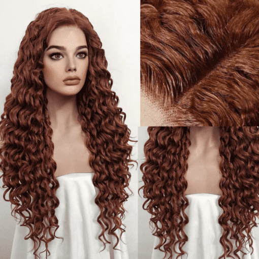 auburn curly wig-long curly(2)