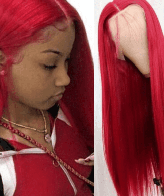 cherry red wig-straight long(1)