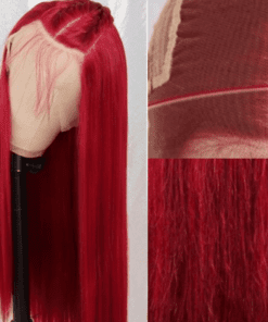 cherry red wig straight long2