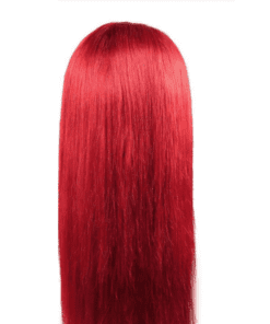 cherry red wig straight long4