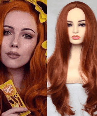 copper red wig-straight long(1)