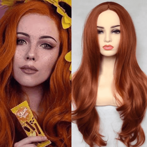 copper red wig-straight long(1)