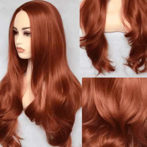 copper red wig-straight long(3)