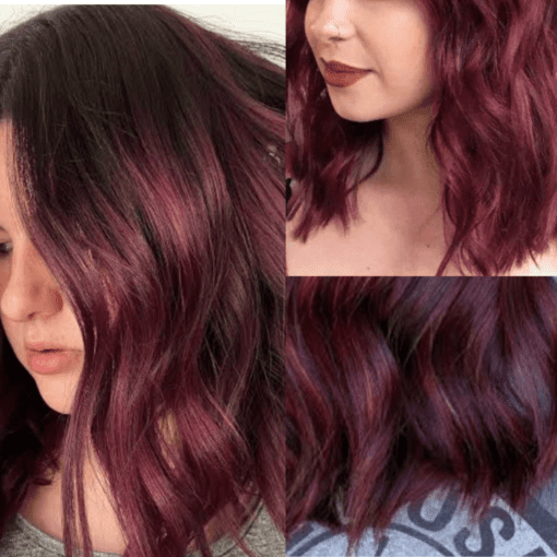 curly hair lob burgundy medium3