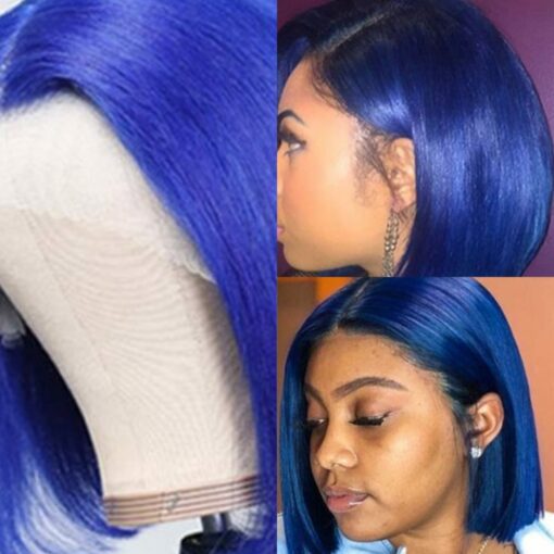 deep side part bob-blue straight2