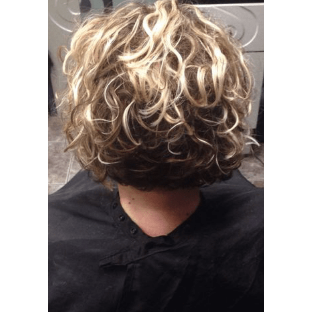 Inverted Bob With Curls Blonde Wig Is Having Front Lace And Natural  Hairline | NEXAHAIR