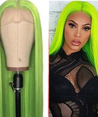 lime green wig 1