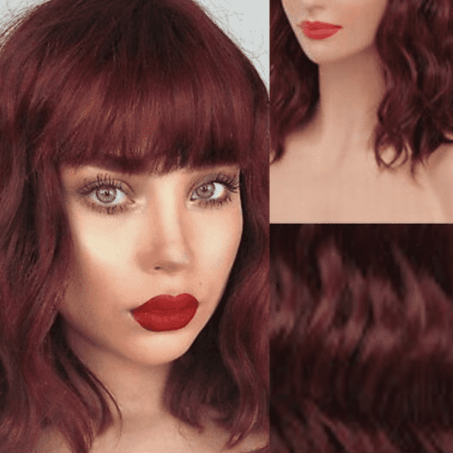 medium length wavy hair with bangs red-(3)