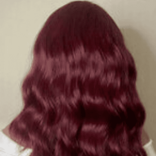 medium length wavy hair with bangs red-(4)