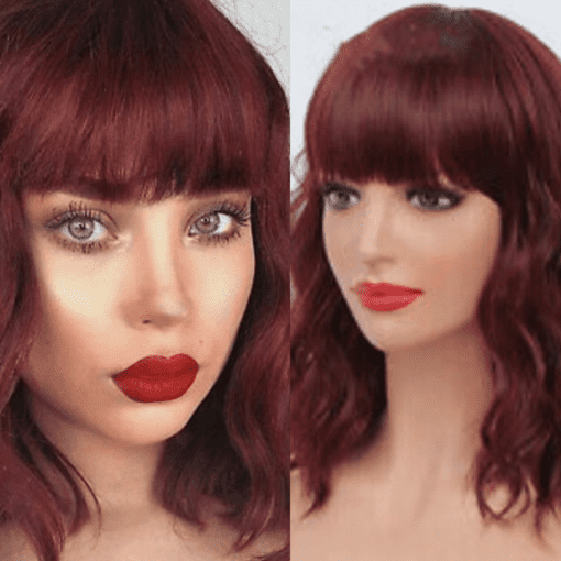 medium length wavy hair with bangs red.(1)