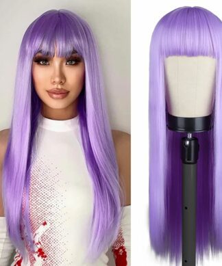 purple wig with bangs1