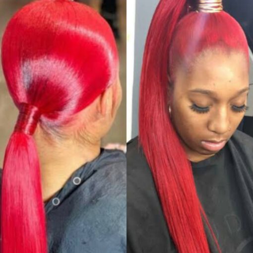 red ponytail wig1