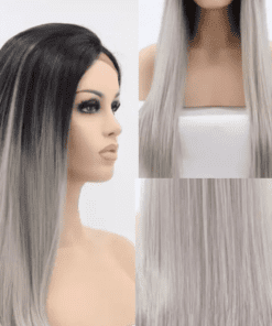 silver ombre wig straight long3