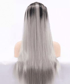 silver ombre wig straight long4