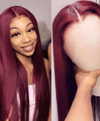 wine red wig-long straight (1)