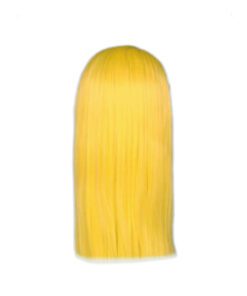 yellow wig with bangs straight4