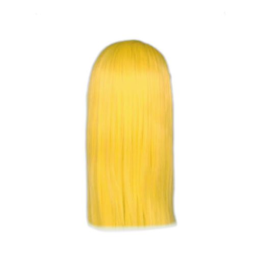 yellow wig with bangs-straight4