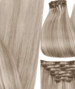 Blonde clip in Hair extension Long straight 3