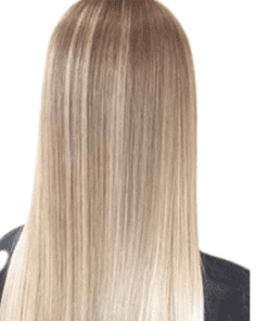 Blonde clip in Hair extension Long straight 4