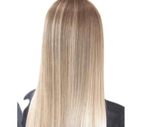Blonde clip in Hair extension Long straight 4