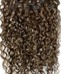 blonde curly clip in hair extension4