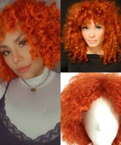 clip in extensions for short hair orange curly3