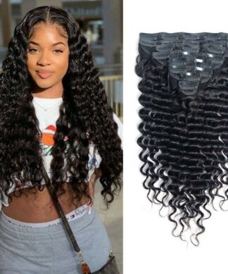 clip in extensions-wavy black1