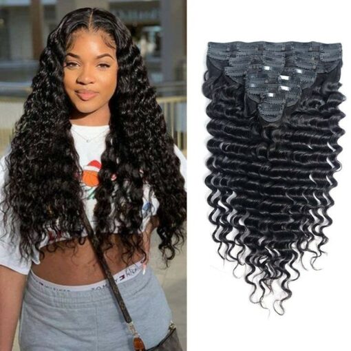 clip in extensions-wavy black1