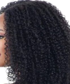 kinky curly clip in hair extension black 4