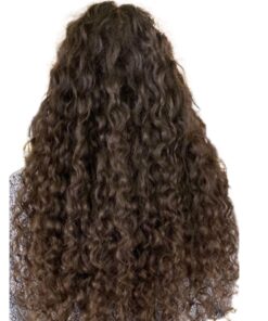 remy clip in hair extension curly long 4