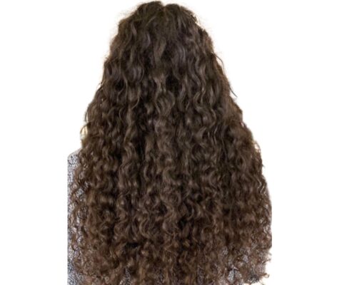 remy clip in hair extension-curly-long 4