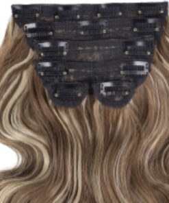12 inch clip in hair extensions ombre wavy long 4