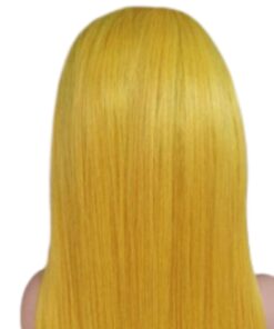 16 inch clip in hair extensions yellow long straight 4