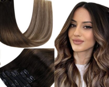 18 inch hair extensions-ombre wavy long 2
