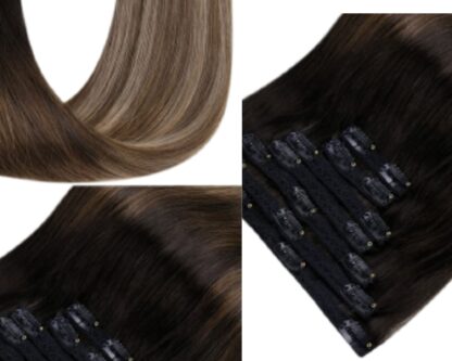 18 inch hair extensions-ombre wavy long 3