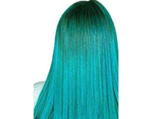 26 inch clip in hair extensions green long straight 4