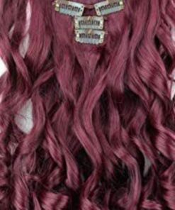 30 inch clip in hair extensions burgundy long 4 1