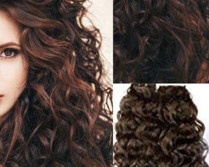 4c hair extensions-brown long curly 3