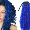 4c ponytail blue curly long 1