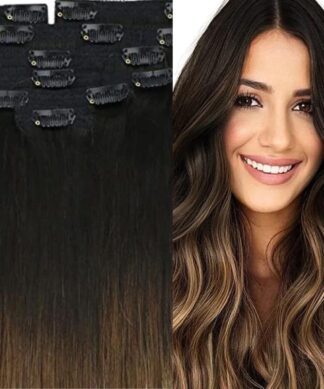 best clip in hair extension-ombre curly long 1